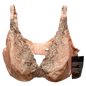 NWT Avenue Body Women's Lace Floral Balconette Underwire Bra 44DDD Lingerie